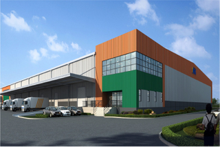 Structure en acier de l'entrepôt préfabriqué pour la solution de parc logistique
